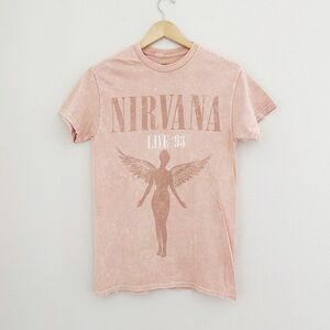 NEW Nirvana In Utero Peach Graphic Tee